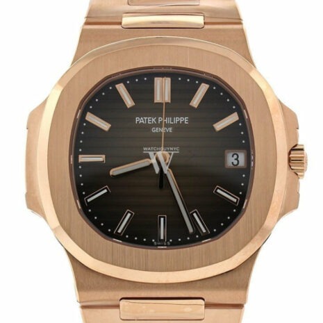 Patek Philippe Nautilus Brown Dial 18K Rose Gold Automatic Mens Watch 5711/1R-001