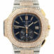 Patek Philippe Nautilus Custom Diamonds 5980/1Ar-001 Blue / None Watches
