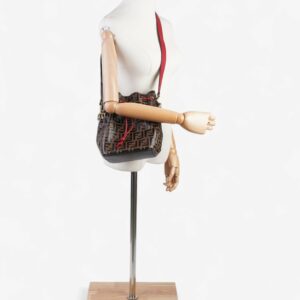 Fendi Bucket Bag Brown / Black Leather
