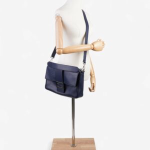 Fendi Baguette Navy Leather