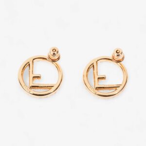 Fendi F is Fendi Earrings Gold Base Metal