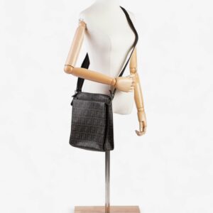 Fendi Zucca Shoulder Bag Brown Canvas