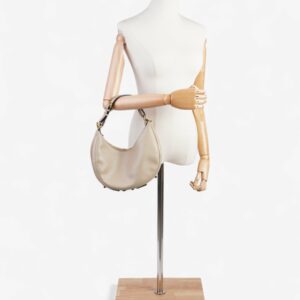 Fendi Fendigraphy Dove Grey Calfskin Leather Small