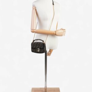 Fendi Baguette Tobacco / Brown Fabric Mini