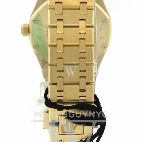 Audemars Piguet Royal Oak Silver Dial Automatic 18 Carat Yellow Gold Ladies Watch