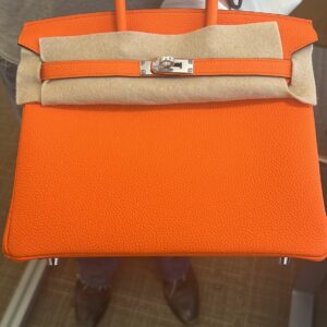 Hermes Birkin 25cm Orange Minium Togo PHW