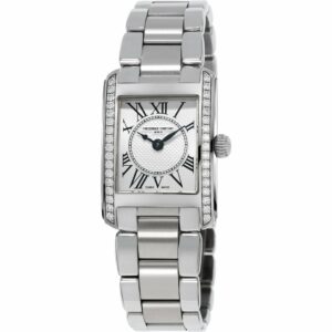 23 x 21mm Classics Carree Silver Dial with Diamonds Watch