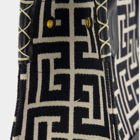 BalmainB-Army 42 Monogram-Jacquard Medium Tote Bag at Fashion Clinic