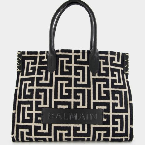 BalmainB-Army 42 Monogram-Jacquard Medium Tote Bag at Fashion Clinic