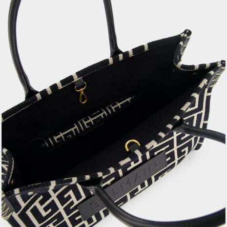 BalmainB-Army 42 Monogram-Jacquard Medium Tote Bag at Fashion Clinic