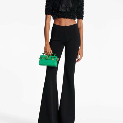 BalmainB-Buzz 19 Crocodile-Embossed Leather Bag at Fashion Clinic