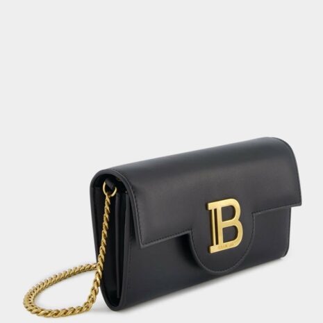 BalmainB- Buzz Leather Clutch Bag at Fashion Clinic