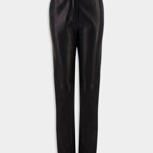 BalmainBelted Leather Trousers at Fashion Clinic