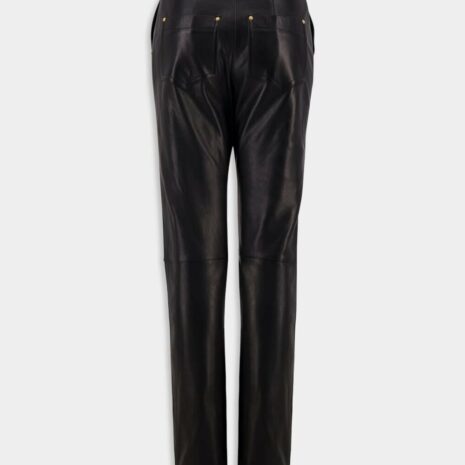 BalmainBelted Leather Trousers at Fashion Clinic