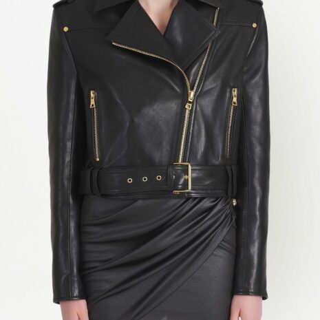 BalmainBiker jacket at Fashion Clinic