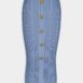BalmainButtoned Rib-Knit Midi Skirt at Fashion Clinic