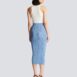 BalmainButtoned Rib-Knit Midi Skirt at Fashion Clinic