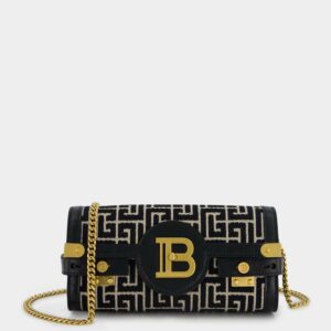BalmainClutch B-Buzz Mini Monogram Jacquard at Fashion Clinic