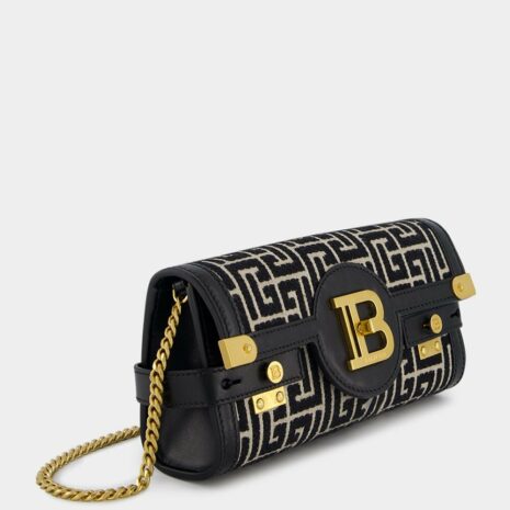 BalmainClutch B-Buzz Mini Monogram Jacquard at Fashion Clinic