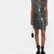 BalmainDraped mini dress at Fashion Clinic