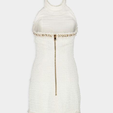 BalmainEmbellished Tweed Mini Dress at Fashion Clinic
