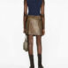 BalmainEmbossed-Buttons High-Neck Top at Fashion Clinic