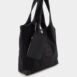 BalmainEmbroidered Logo Canvas and leather Grocery Bag at Fashion Clinic
