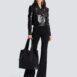 BalmainEmbroidered Logo Canvas and leather Grocery Bag at Fashion Clinic
