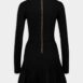 BalmainFlared Ribbed-Knit Mini Dress at Fashion Clinic