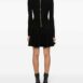 BalmainFlared Ribbed-Knit Mini Dress at Fashion Clinic