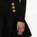 BalmainFlared Ribbed-Knit Mini Dress at Fashion Clinic