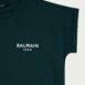 BalmainFlocked-Logo Cotton T-Shirt at Fashion Clinic