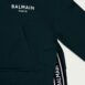 BalmainFlocked-Logo Cropped Hoodie at Fashion Clinic