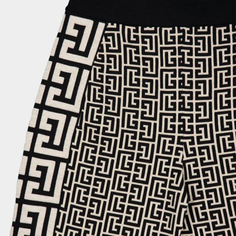 BalmainGraphic Wide-Leg Trousers at Fashion Clinic