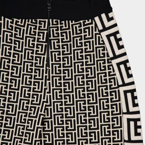 BalmainGraphic Wide-Leg Trousers at Fashion Clinic