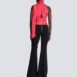 BalmainHalterneck moiré top at Fashion Clinic