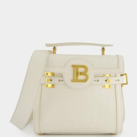BalmainHandbag B-Buzz 23 Grained Leather at Fashion Clinic