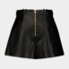 BalmainHigh-Waist Button-Embellished Leather Shorts at Fashion Clinic
