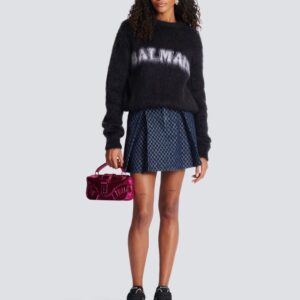 BalmainJacquard Brushed Mohair Balmain Jumper at Fashion Clinic