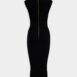 BalmainKeyhole-Neck Ribbed Knitted Midi Dress at Fashion Clinic