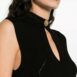 BalmainKeyhole-Neck Ribbed Knitted Midi Dress at Fashion Clinic