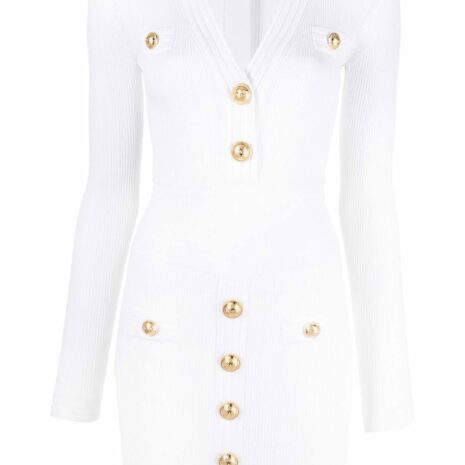 BalmainKnitted Mini Dress at Fashion Clinic