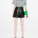 BalmainLeather Shorts at Fashion Clinic