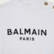 BalmainLogo-Print Cotton Sweatshirt at Fashion Clinic