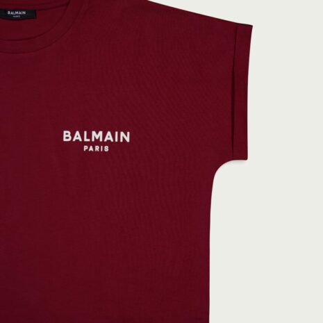 BalmainLogo-Print Cotton T-Shirt at Fashion Clinic