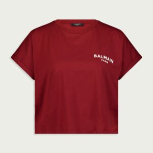 BalmainLogo-Print Cotton T-Shirt at Fashion Clinic