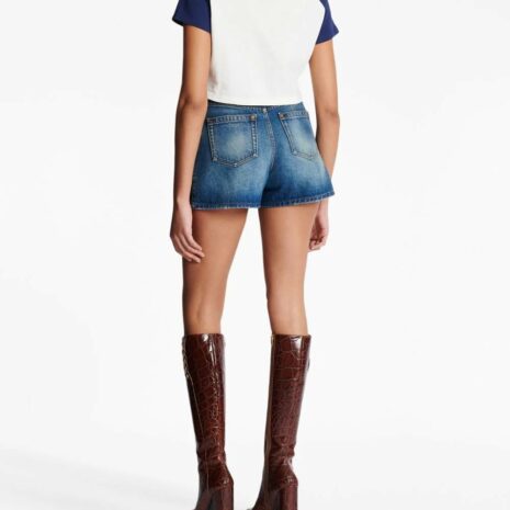 BalmainLogo-Print Cropped Cotton T-Shirt at Fashion Clinic