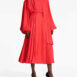 BalmainMini Monogram Pleated Midi Skirt at Fashion Clinic