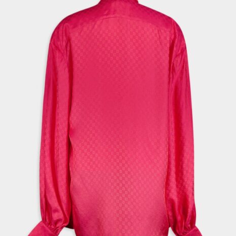 BalmainMini Monogram Silk Shirt at Fashion Clinic