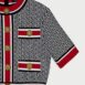 BalmainMonogram-Jacquard Crop Top at Fashion Clinic
